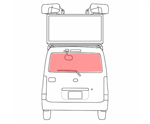 背面ワンウェイシート